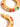 Capri 18K Gold Color Beaded Resort Hoop Earring: Multi-Colored Flânerie by MAIQ