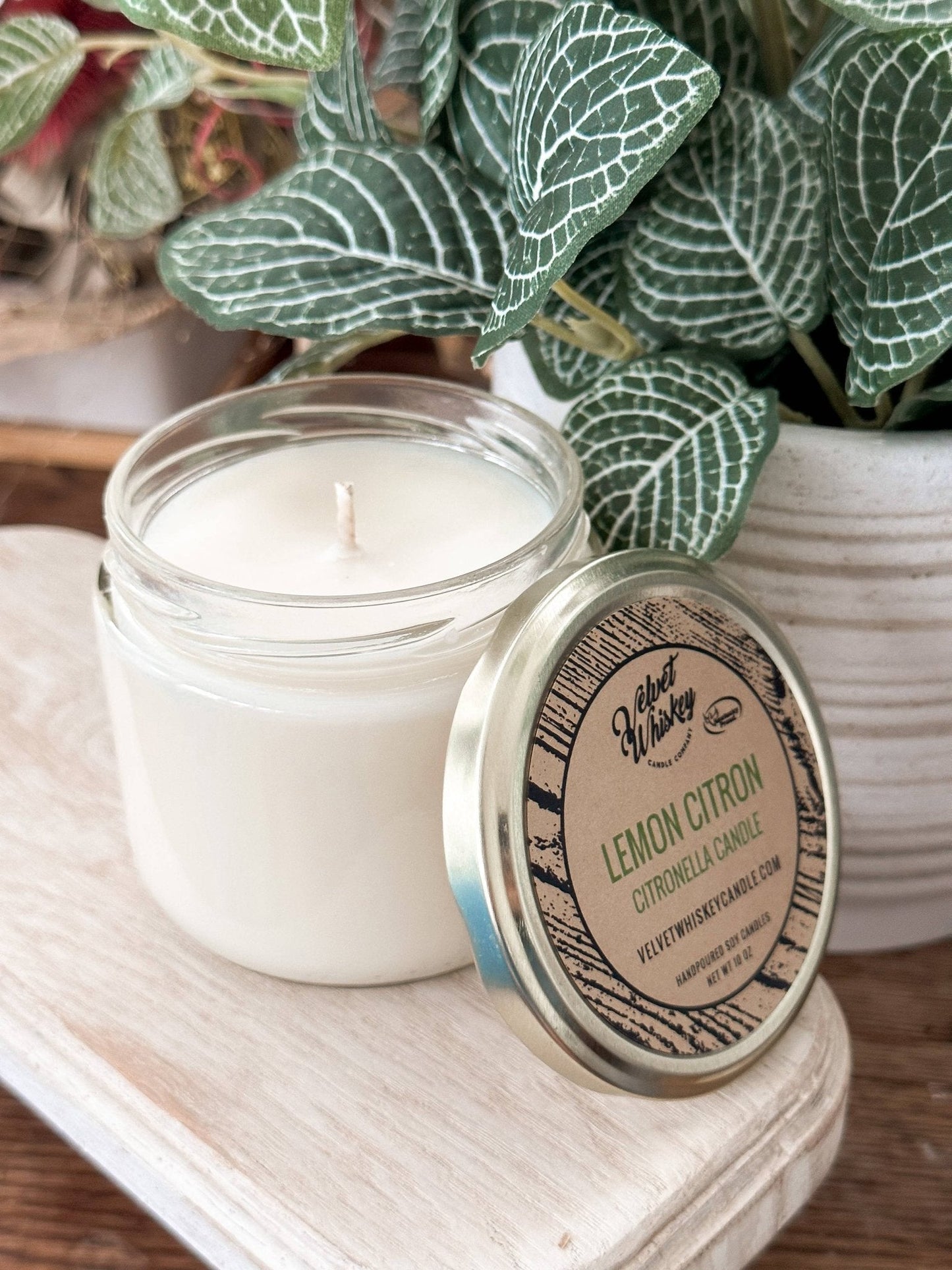11 oz Lemon Citron Candle - Citronella Candle - The Mustard Seed Collection, The Seed