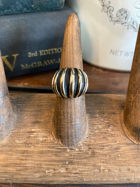 Vintage Electroplated Gold and Black signed Joseph Espo