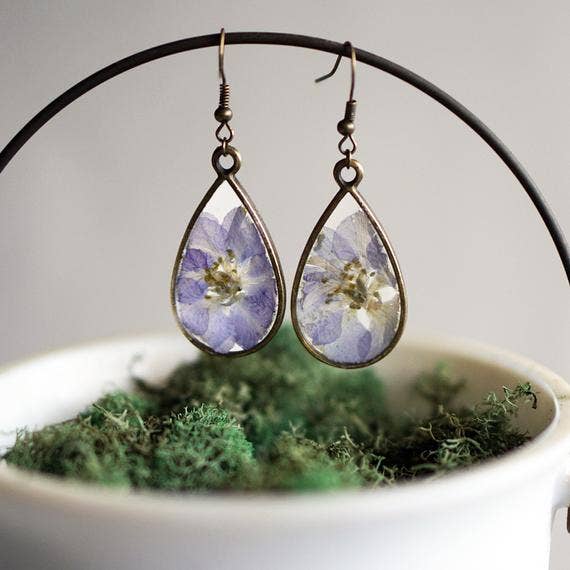 July Birth Flower Earrings