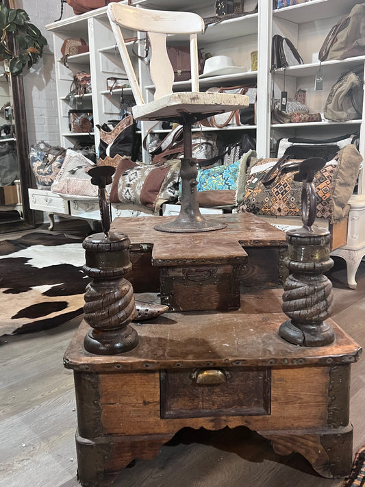 Antique Authentic Whittmore Polishes Shoe Shining Station