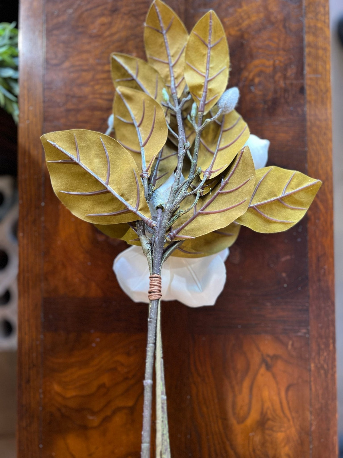 18” Magnolia Pick - The Mustard Seed Collection, The Seed