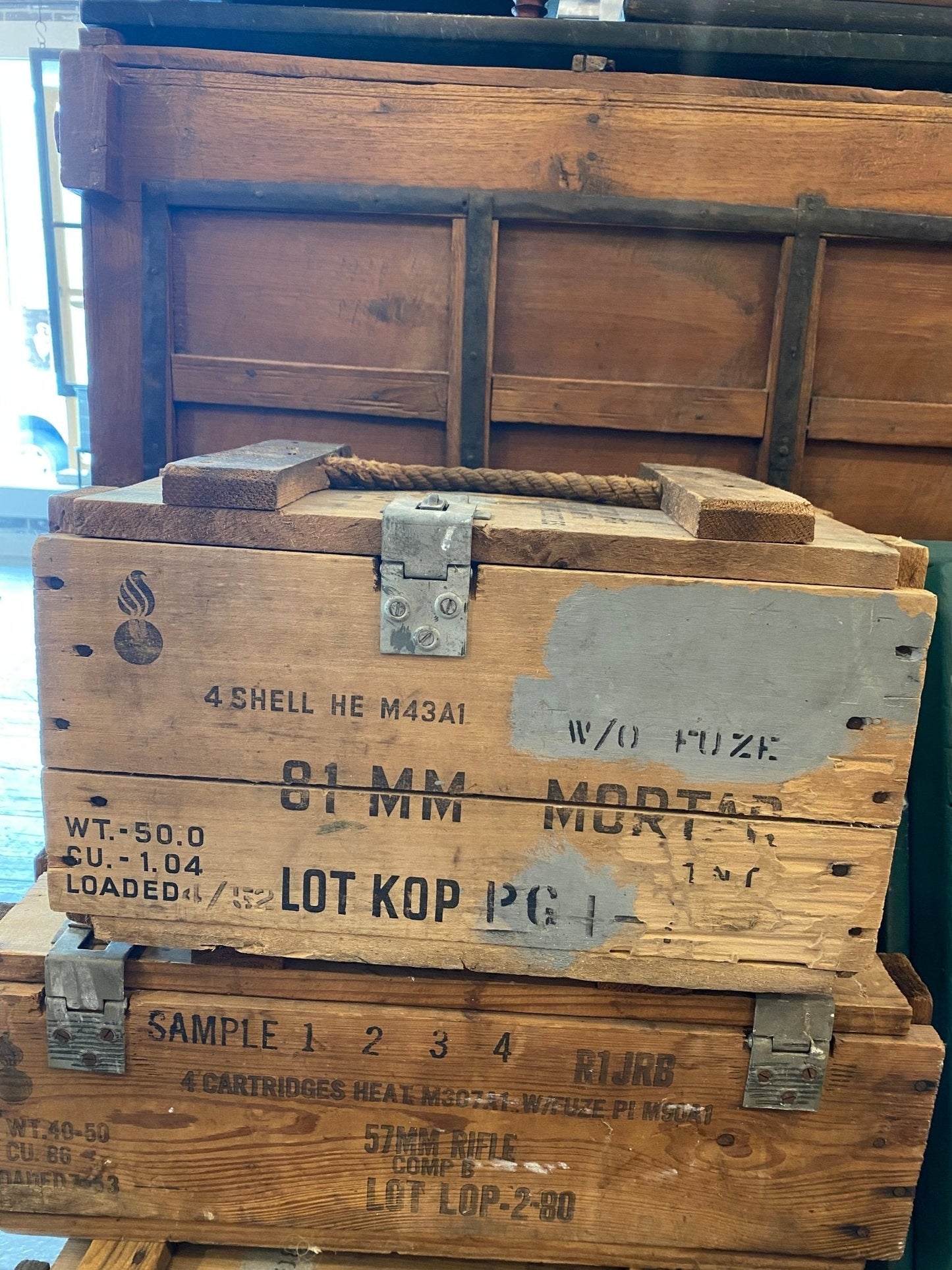 1950's Vintage Ammo Boxes - The Mustard Seed Collection, The Seed