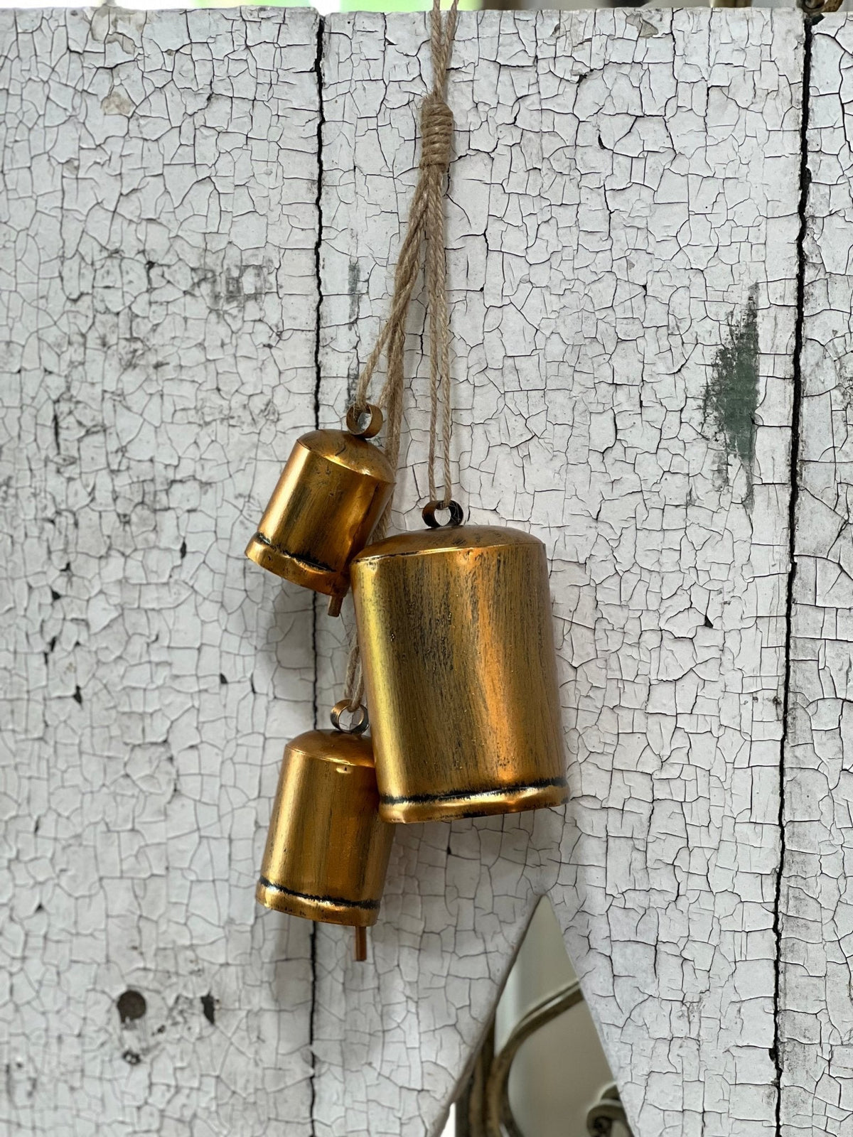 3 Golden Brass Cowbells - The Mustard Seed Collection, The Seed