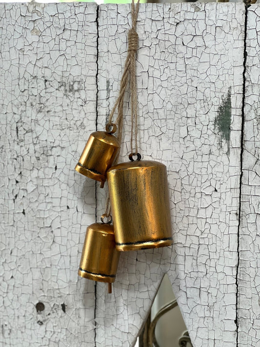 3 Golden Brass Cowbells - The Mustard Seed Collection, The Seed