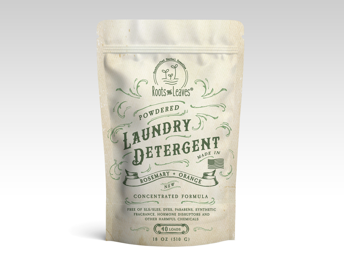 Powdered Laundry Detergent - Rosemary Orange Roots And Leaves