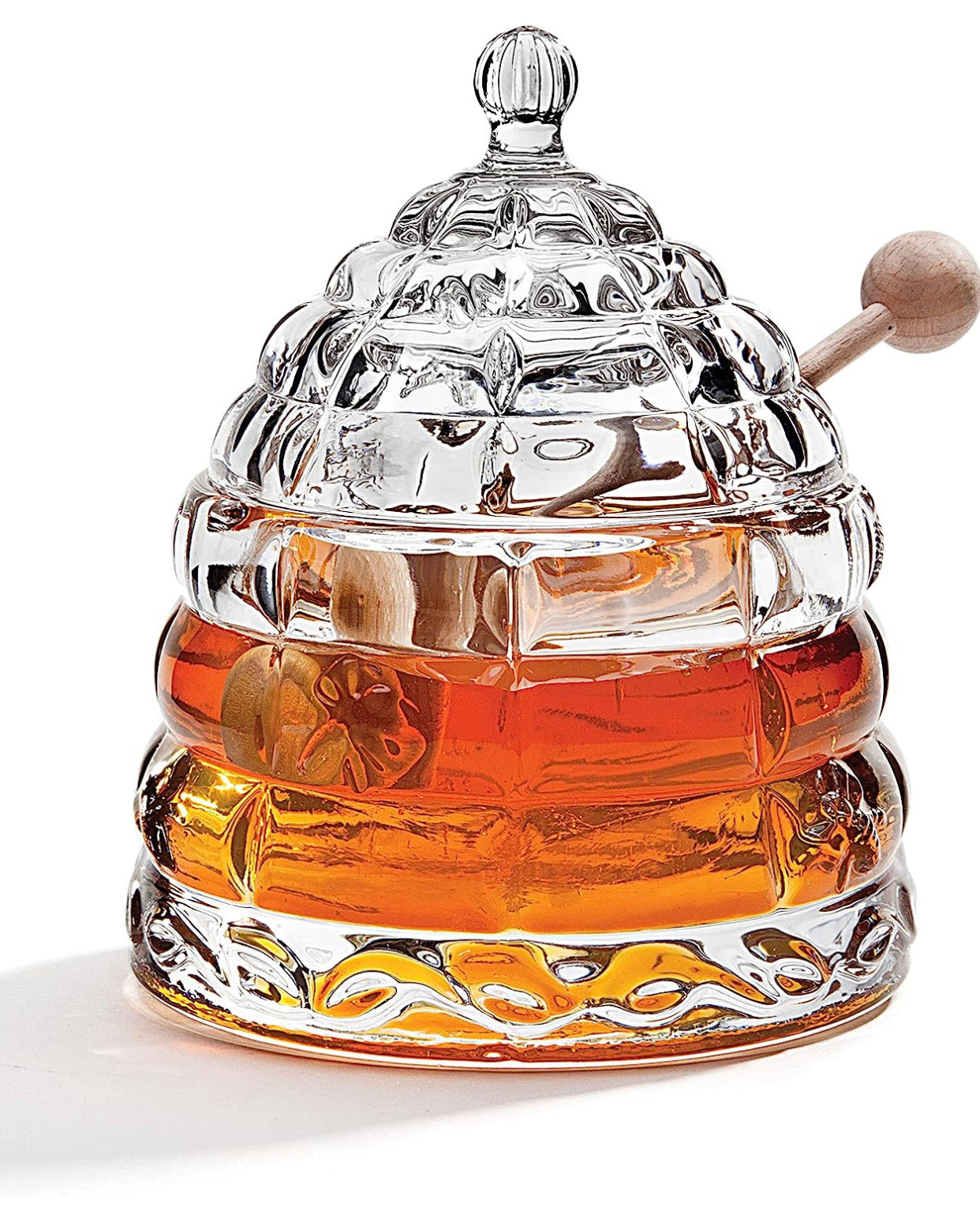 Crystal Bee Hive Honey Jar