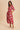 COTTON FLORAL MIDI DRESS: WINTERBERRY / S In Loom