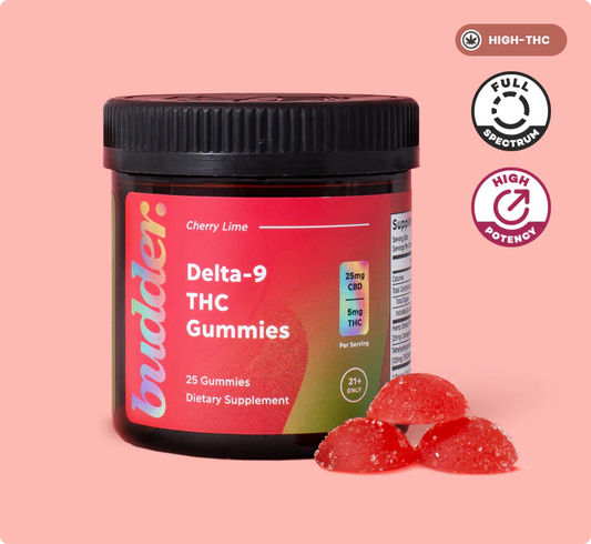 Cherry Lime 5MG Delta 9 THC Gummies (Budder)