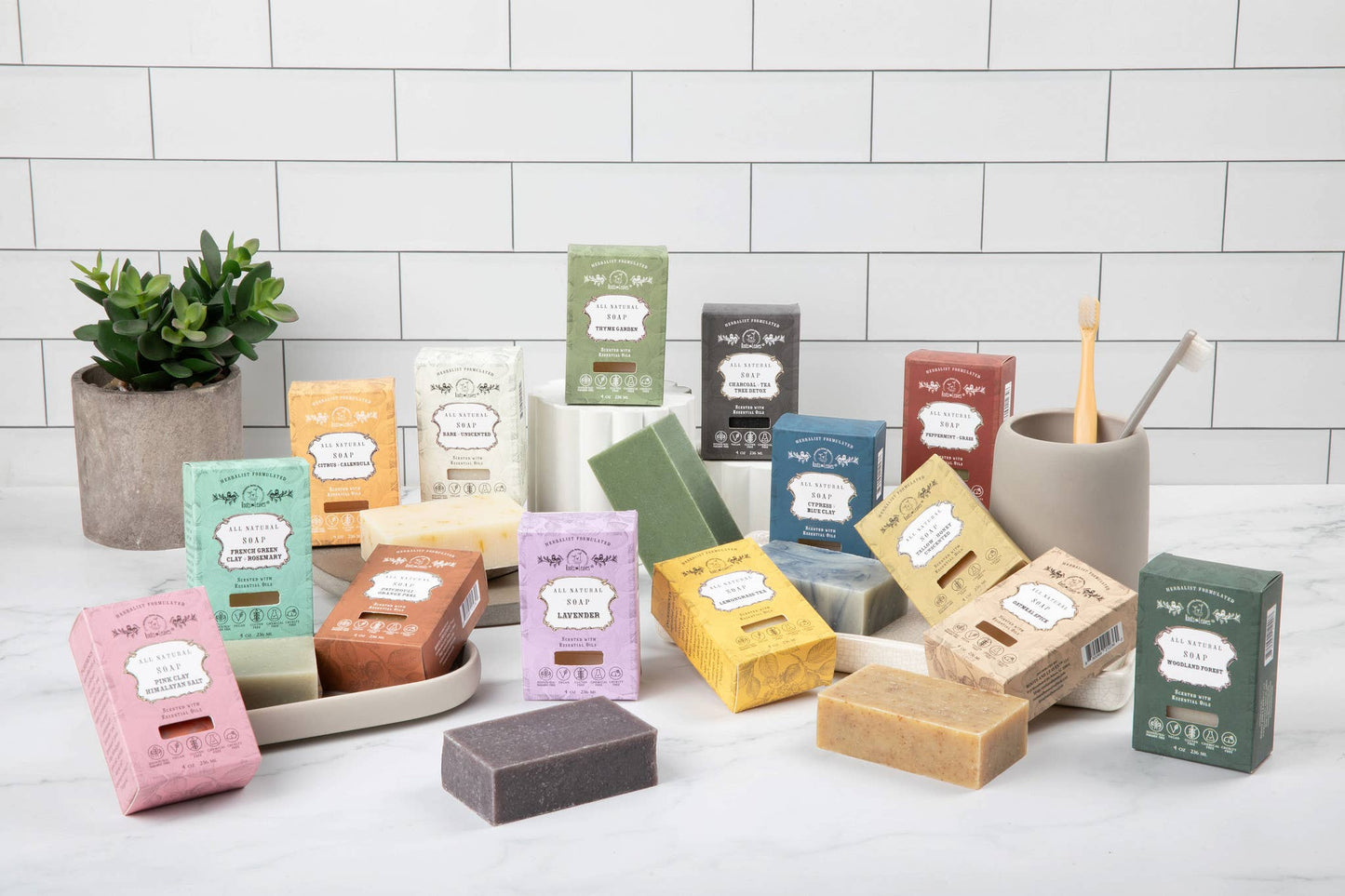 Organic Vegan "Charcoal + Tea Tree" Bar Soap