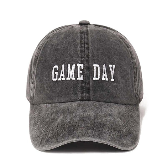 Game Day Baseball Cap Black