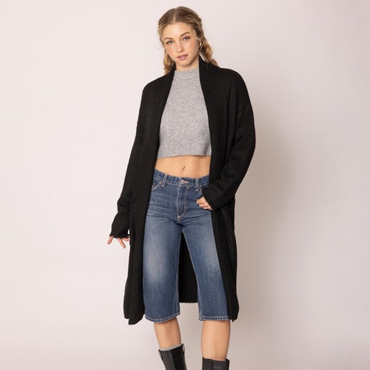 Soft Knit Long Cardigan