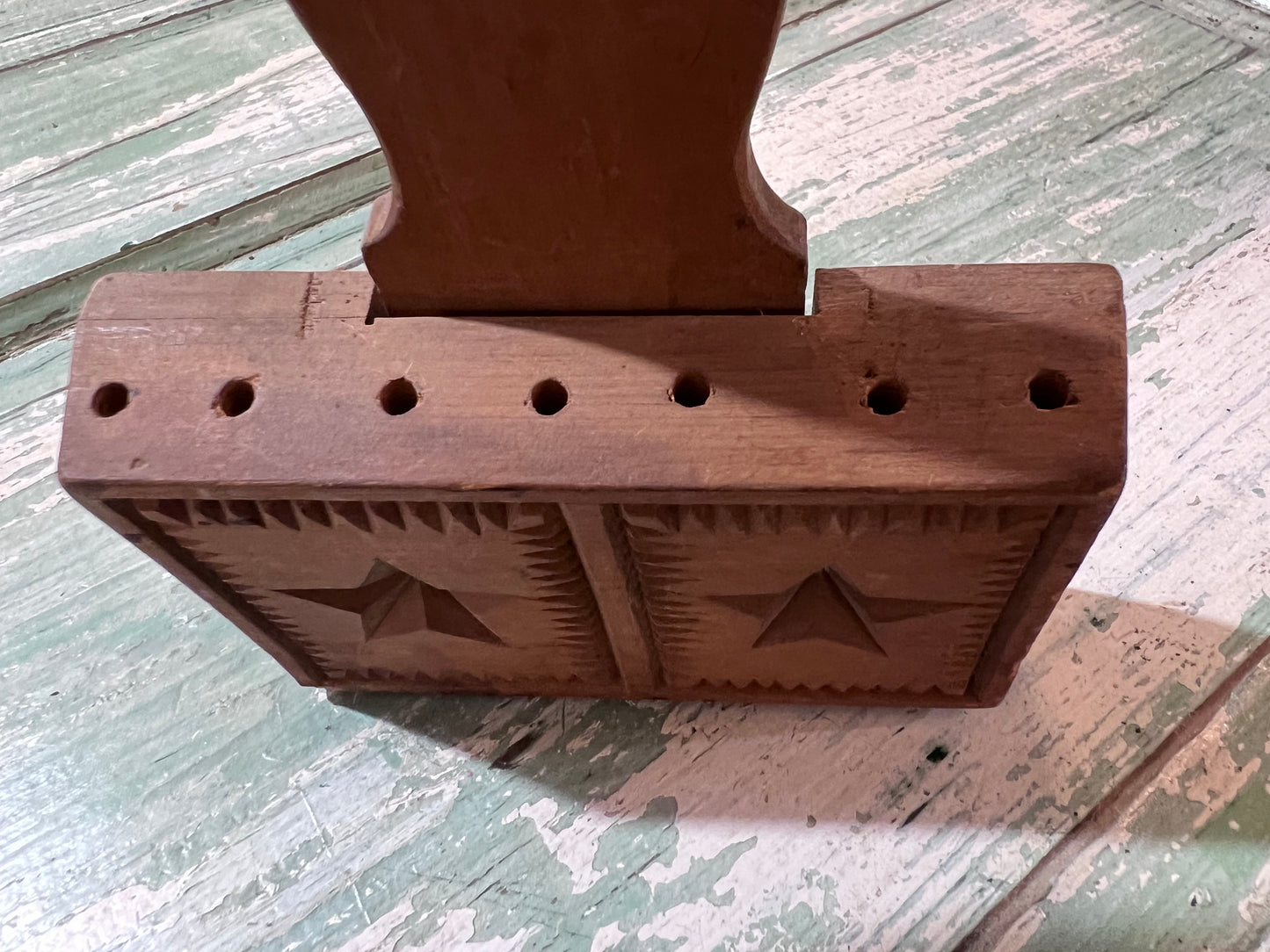 Antique Star Pattern Butter or Shortbread Press Mold