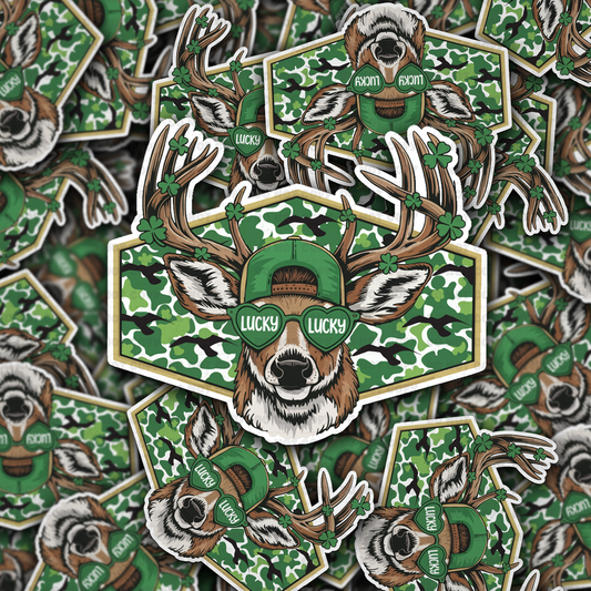 Lucky deer sticker: Default Title