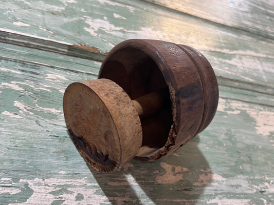 Antique Wheat Bushell Butter Mold