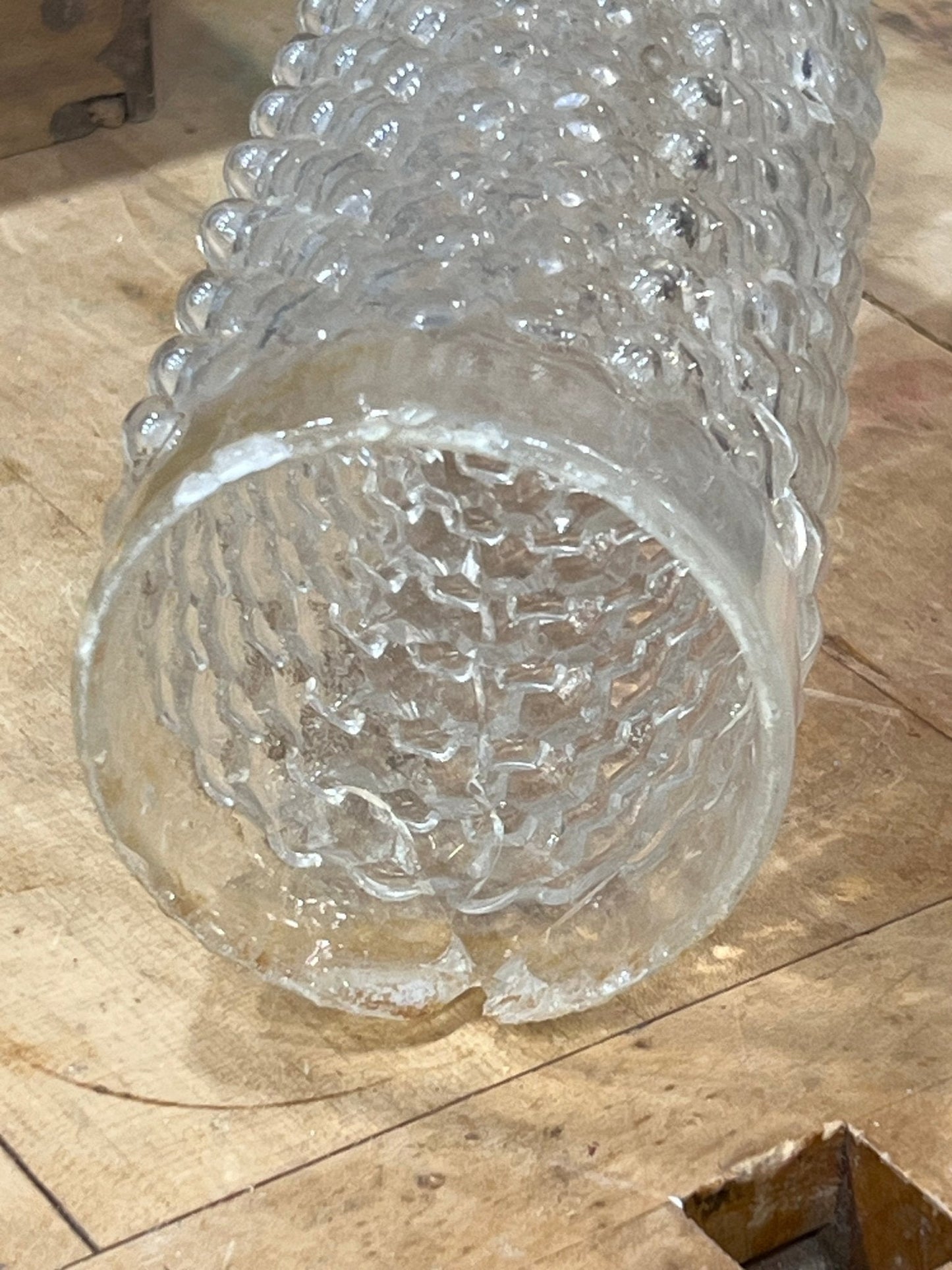 9" Hobnail Glass Dome