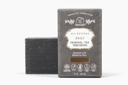 Organic Vegan "Charcoal + Tea Tree" Bar Soap