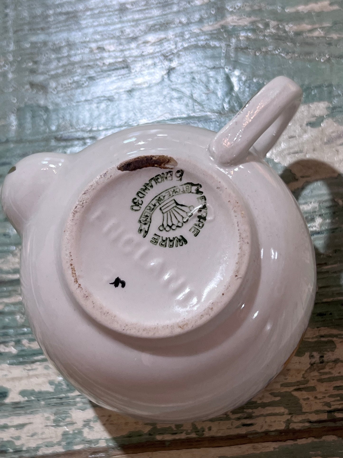 Antique Baby Invalid Feeder Cup Floral Porcelain England