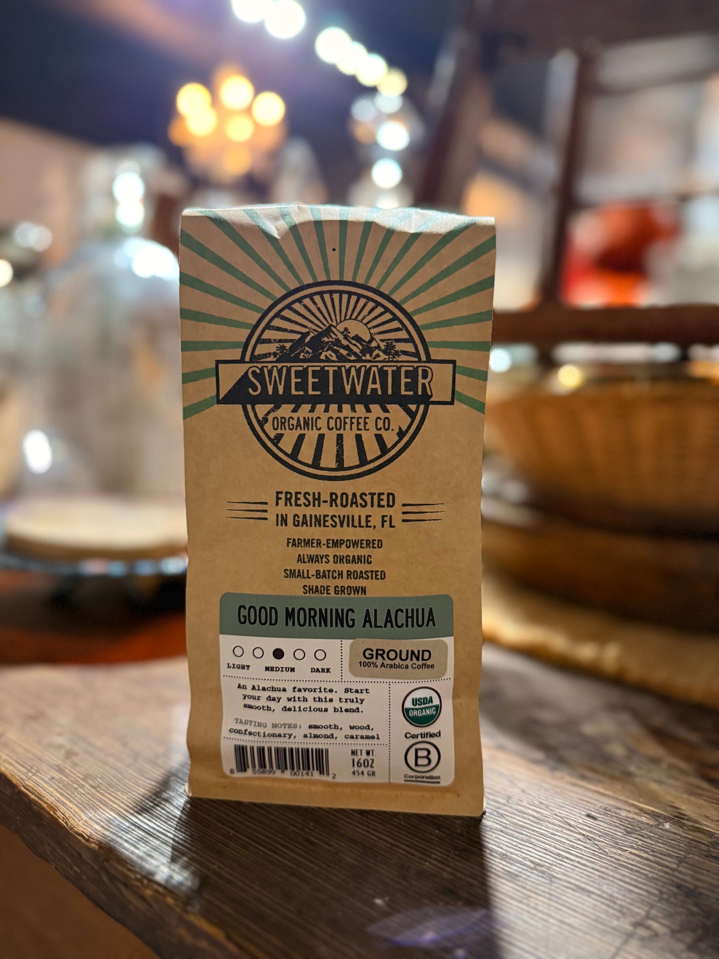 Good Morning Alachua Full City Roast FTO Coffee - 1 lb. Ground Drip