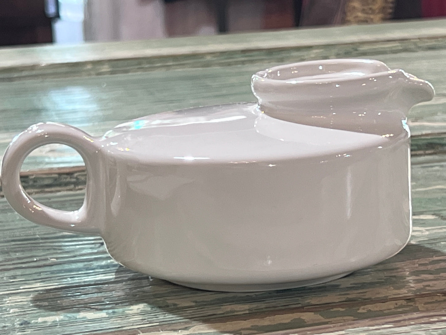 Antique Baby Invalid Feeder Cup Ironstone Hall 1708