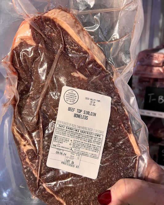 FL Grass Fed Grass Finished Bone-in Top Sirloin Boneless