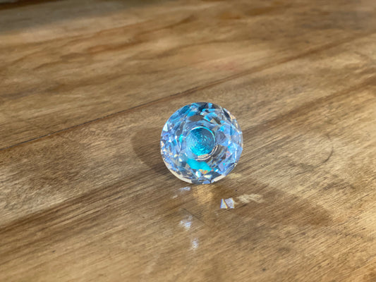 Clear Cut Glass Knob