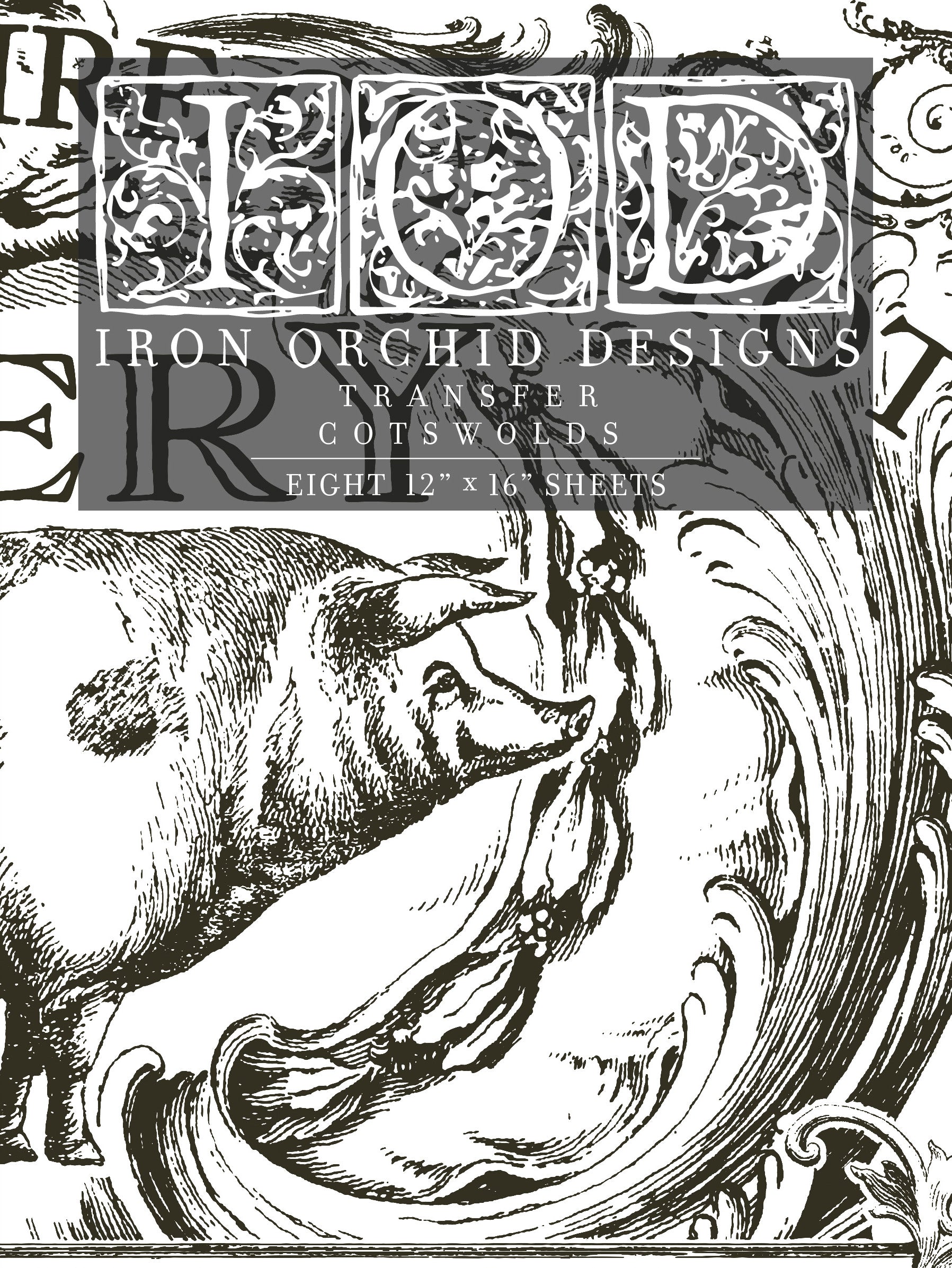 Cotswolds IOD Transfer 12x16 Pad™ Iron Orchid Designs, LLC.