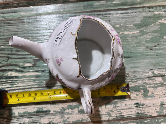 Antique Baby Invalid Feeder Cup Pink Gold Porcelain Made In Germany CT