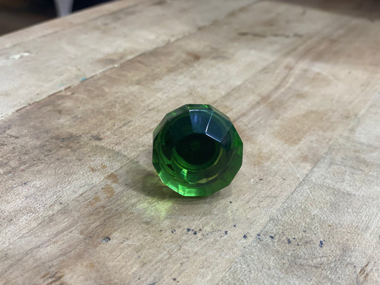 Earthy Green Colored Glass "Candied Apple" - SINGLE KNOB