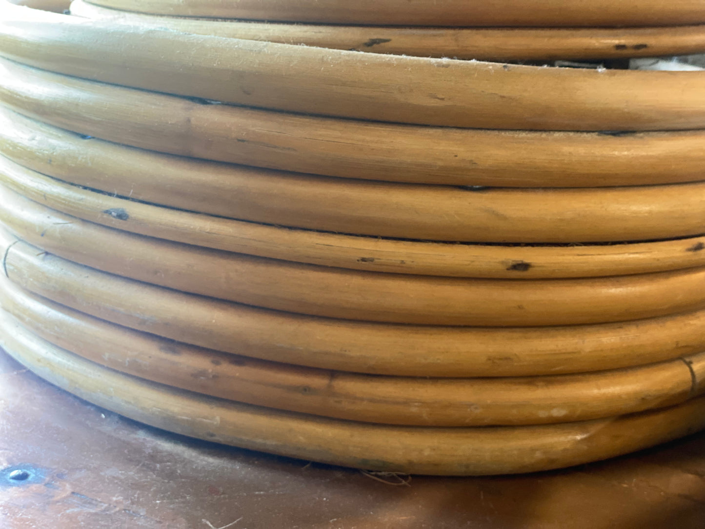 Vintage Rattan Swivel Chair