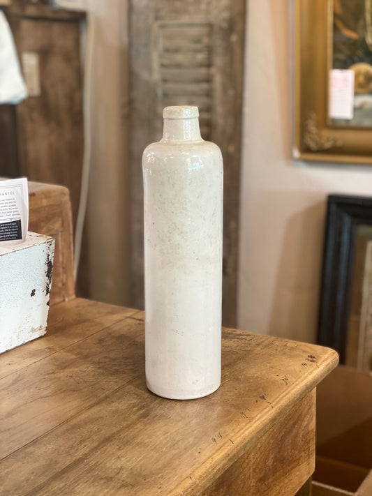 Cream Stoneware Bottle