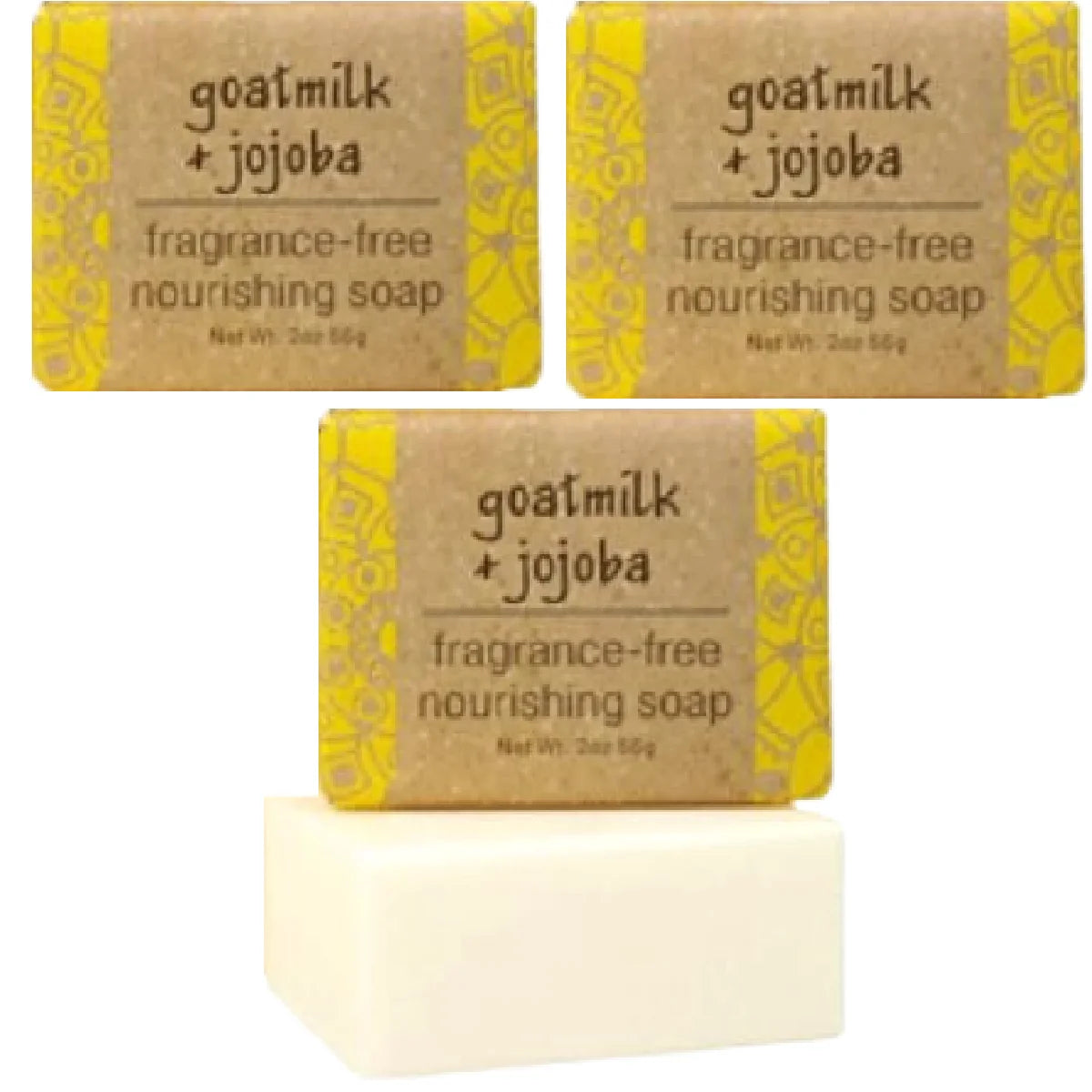 2 oz Essential Oil Mini Wrapped Soap Block - Goatmilk + Jojoba