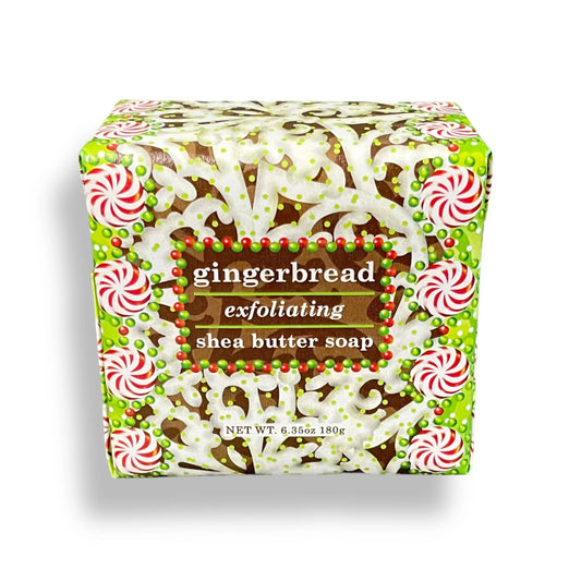 Gingerbread Exfoliating Shea Butter— 1.9oz Square Soap