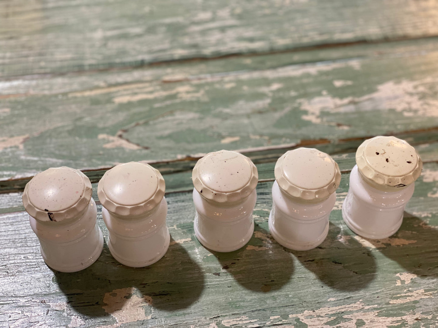 Antique Milk Glass Pharmacy Bottle