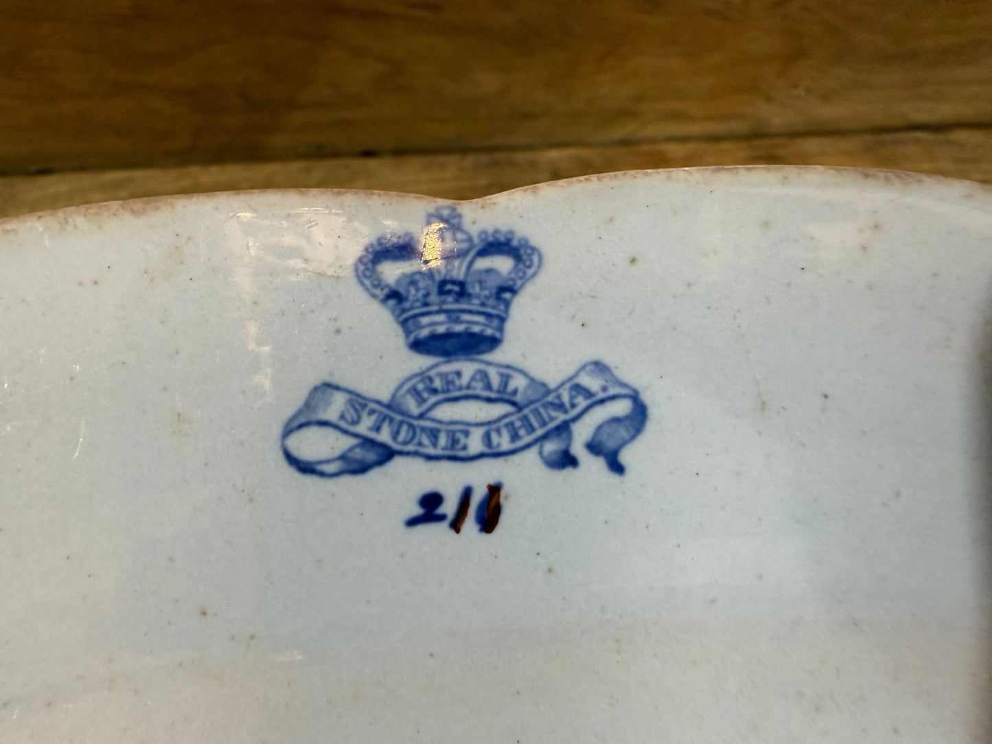 Real Stone China Oval Platter