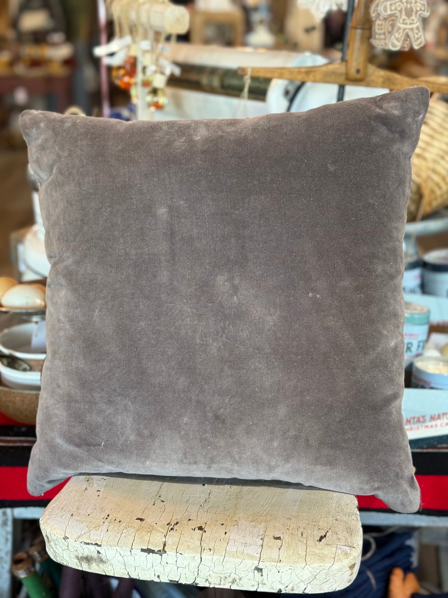 17” Fancy Reindeer Throw Pillow