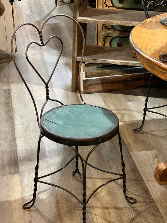 Set of 4 Vintage Ice Cream Parlor Chairs