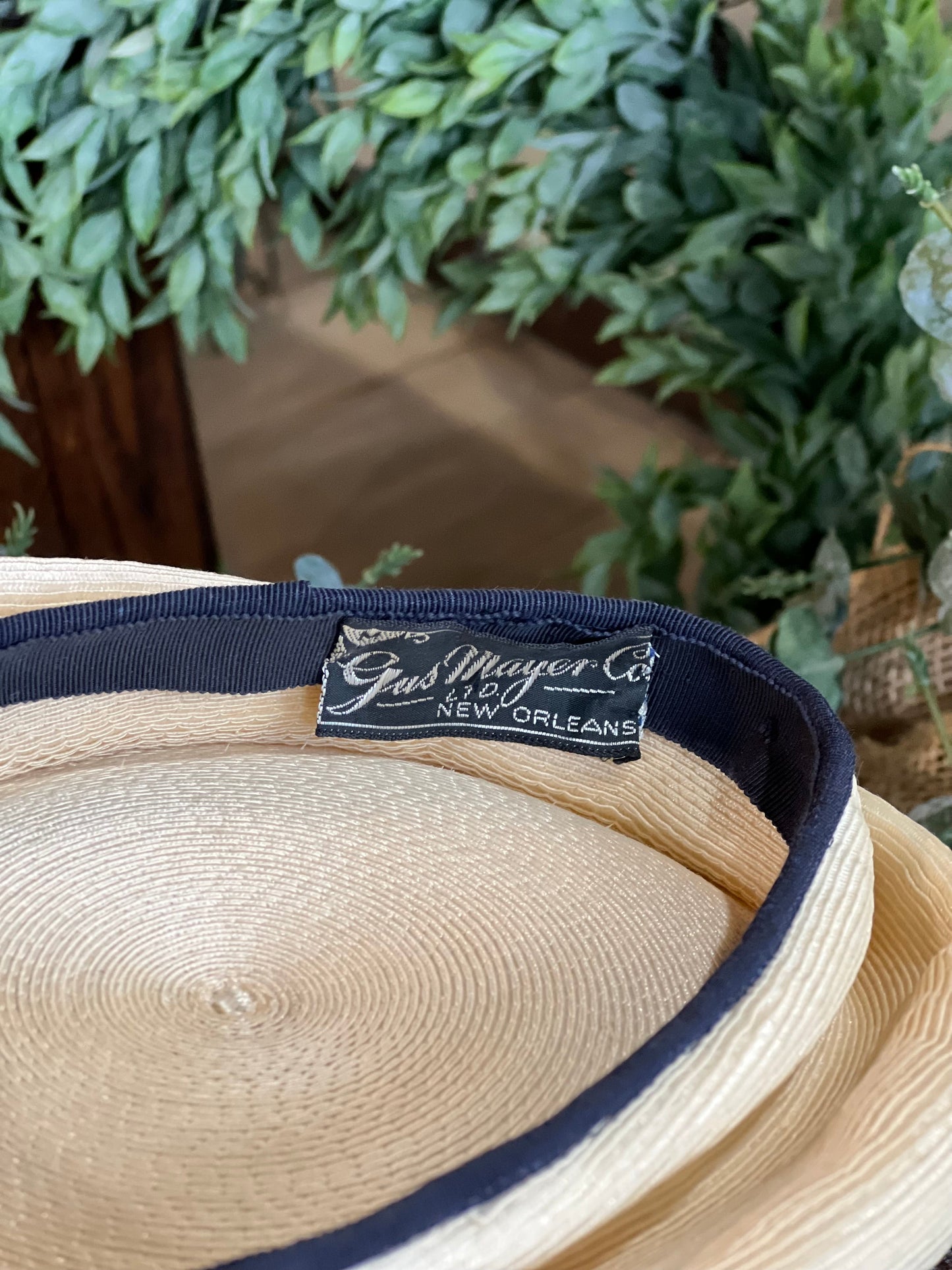 Antique Off-White Hat Gus Mayer Co