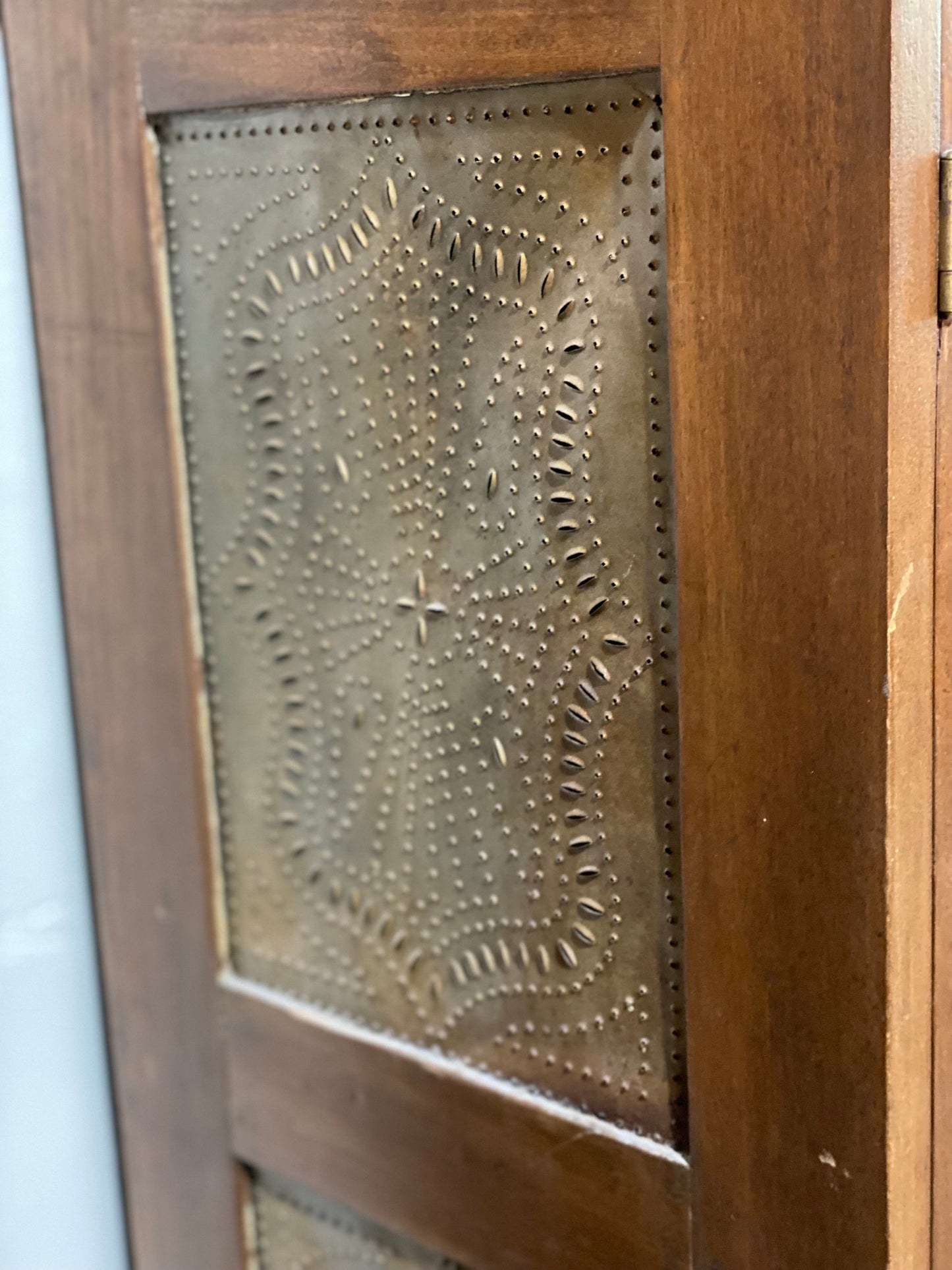 Antique Pie Safe with Punched Tin