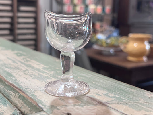 Antique Clear Eye Wash Cup