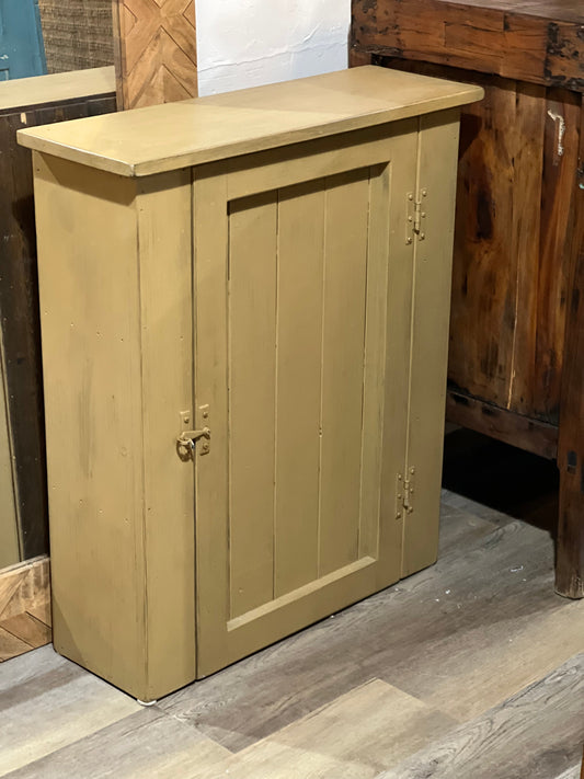 Wooden Brown/Yellow Cupboard