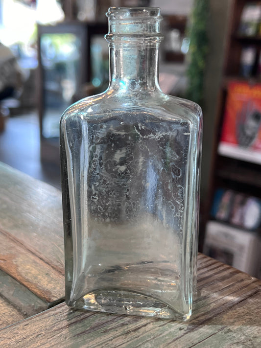 Clear Glass Squared Apothecary Jar