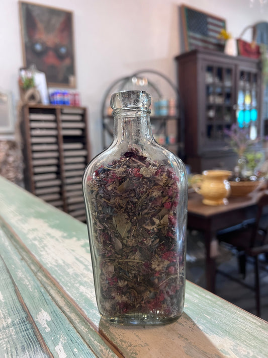 Clear Glass Flask Bottle Warranted