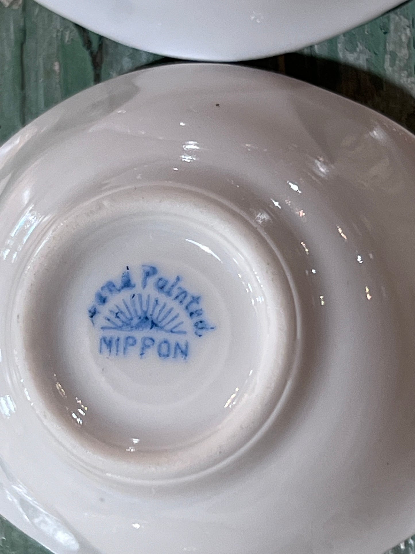 Set of 3 Nippon Hand Paited 1920Хs Salt Cellars Bone China