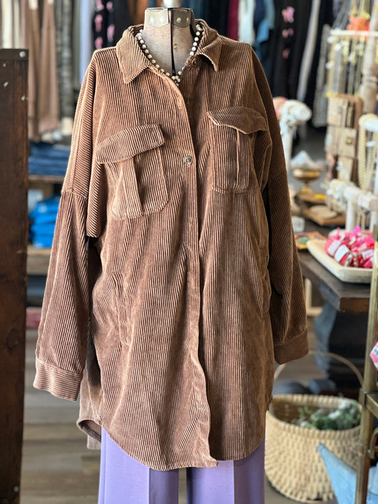 Brown Ashley by 26 International Shacket