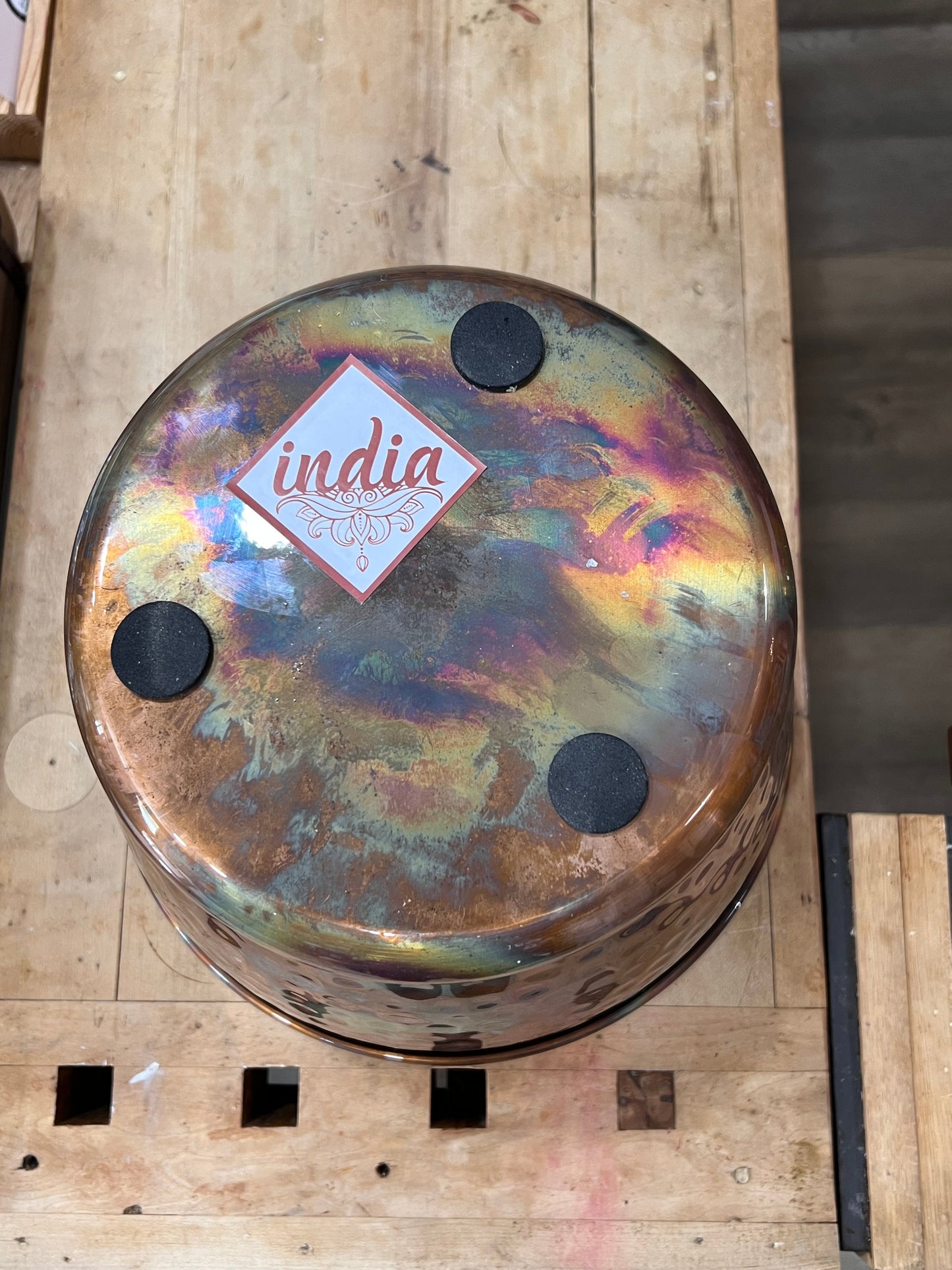Hammered Copper Planter