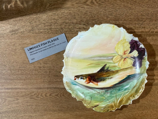 Limoges Fish Plaque