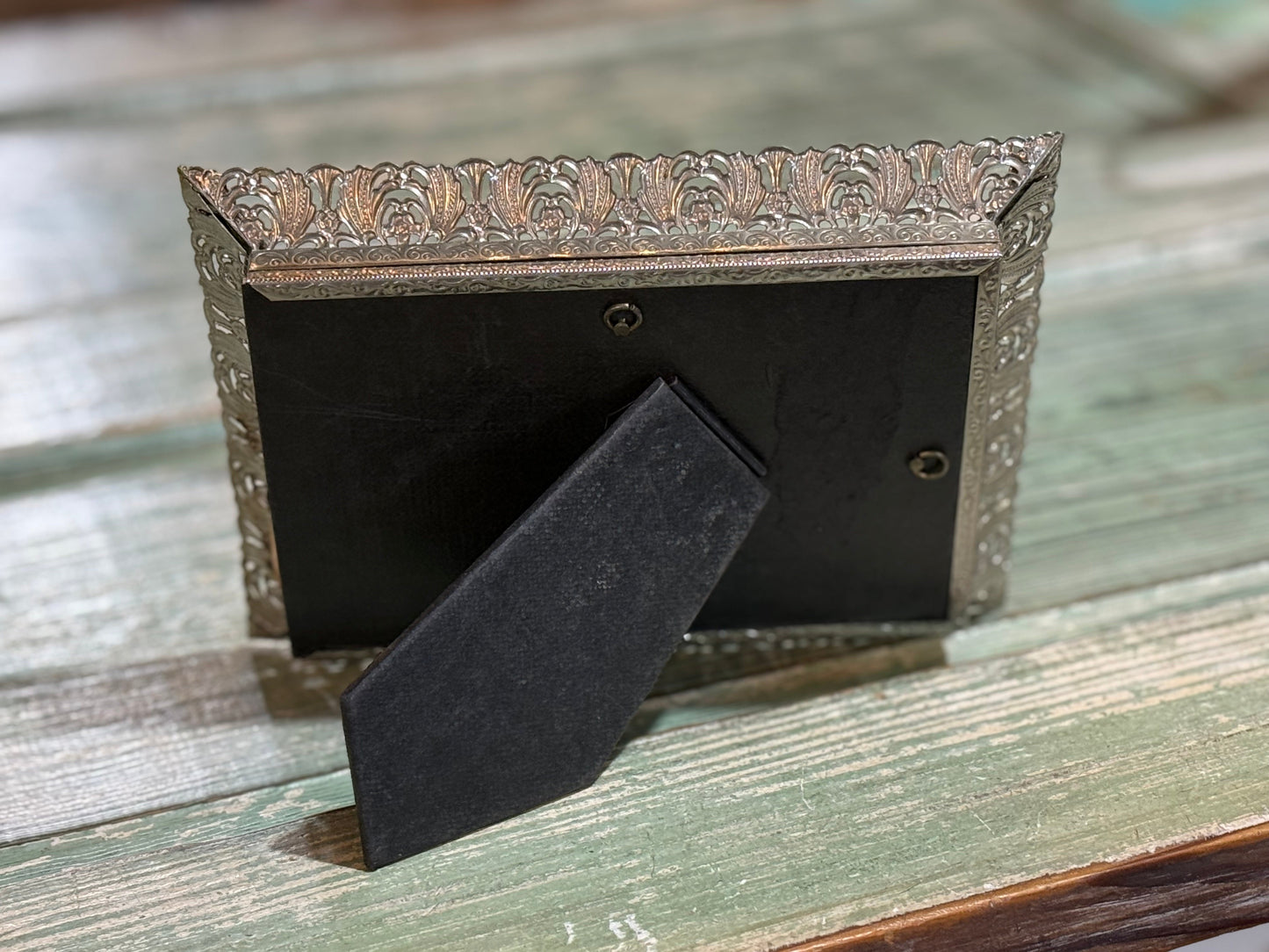 Vintage Silver-toned Jesus & Mary