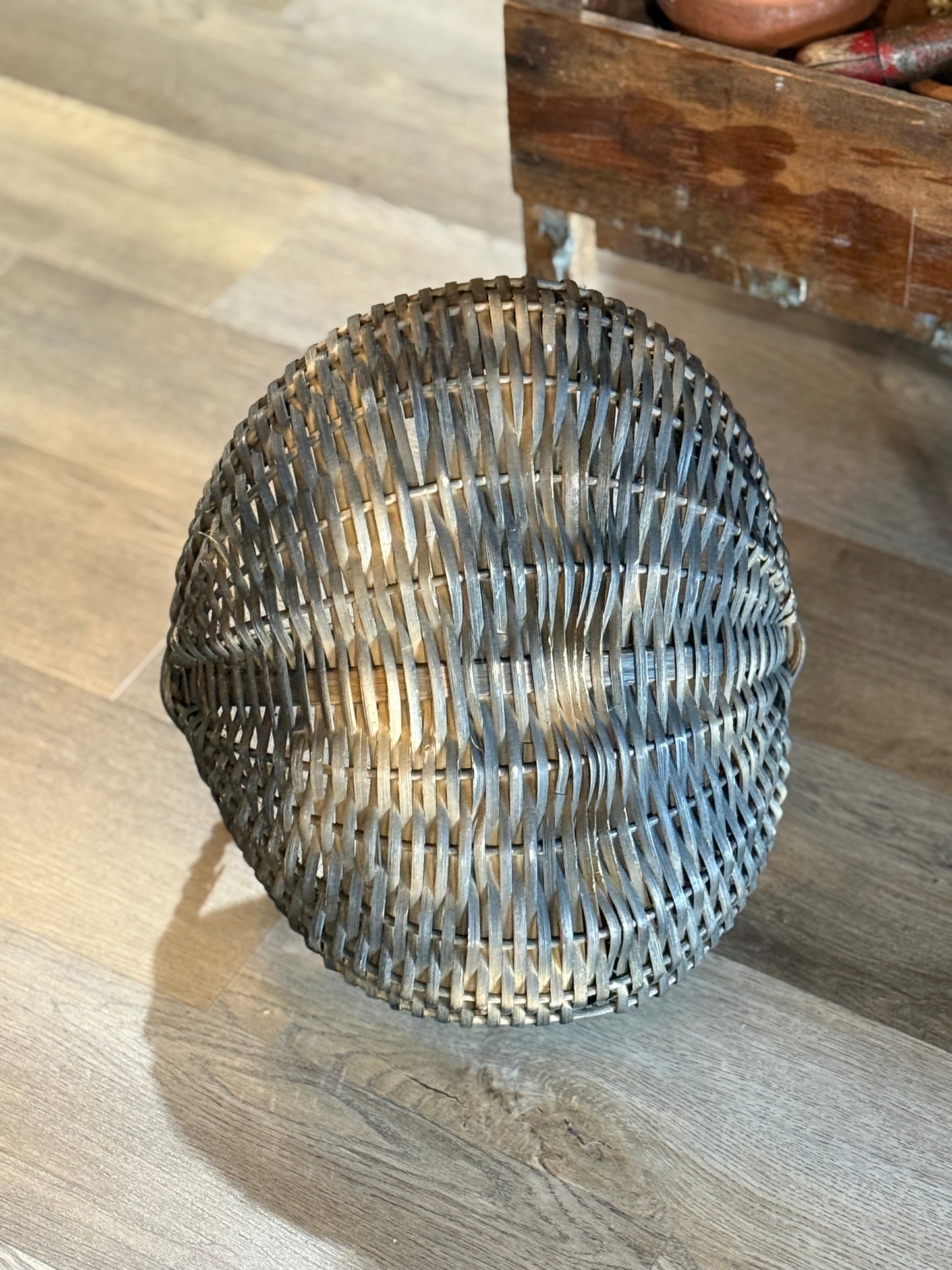 Dark Colored Handmade Basket