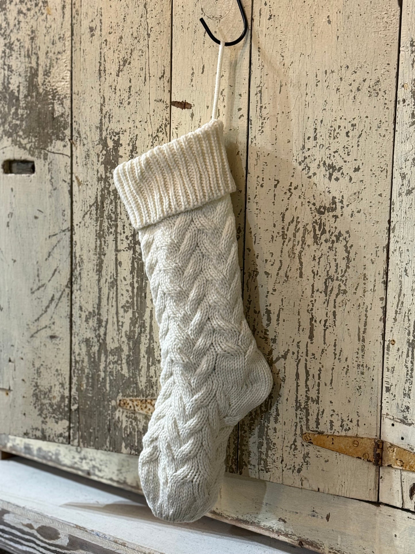 18" Cable Knit Christmas Stocking